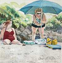Fat Ladies on the Beach by Andrea Holte